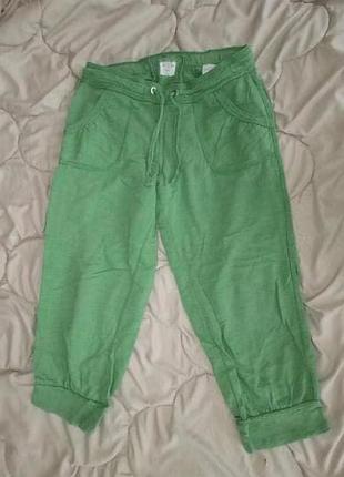 Спортивные брюки капри, хлопковій трикотаж,   обьем бедер 96