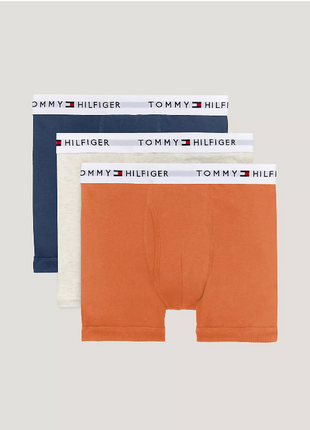 Мужские трусы боксеры оригинала tommy hilfiger cotton classics trunk 3-pack