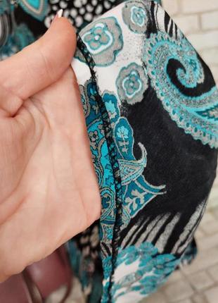 Нова простора довга спідниця/спідниця в підлогу в барвистий принт-орнамент, розмір 3-4хл6 фото