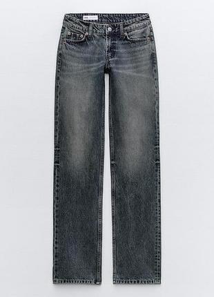 Джинси trf straight low-rise  zara