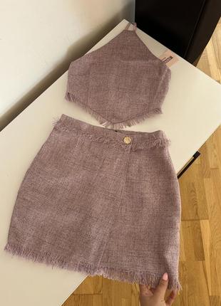 Костюм топ + юбка missguided s9 фото