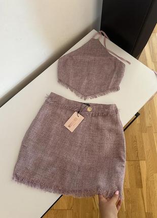 Костюм топ + спідниця missguided s