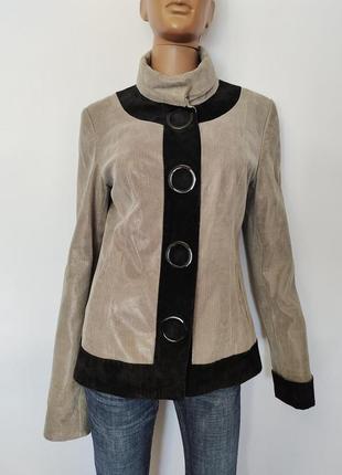 Жіноча гарна натуральна шкіряна куртка, p.м/l-2xl