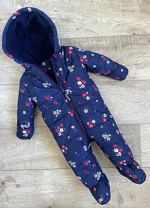 Демисезонный комбинезон для девочки  6-9м