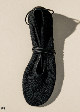 Черные вязаные балетки новая коллекция massimo dutti