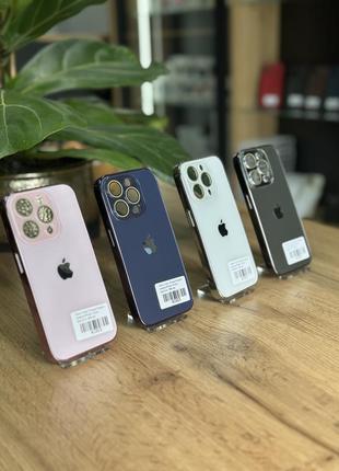 Стеклянные чехлы для iphone с линзами на камеру