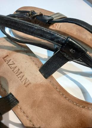 Шкіряні стильні босоніжки lazamani 40 босоножки кожа замш