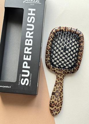 Щітка для волосся janeke superbrush lux леопардова1 фото
