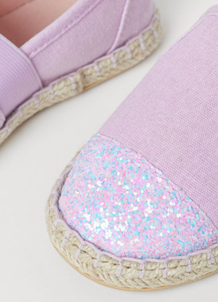 Мокасини, еспадрильї, слипони балетки босоніжки для дівчинки оригінал h&m