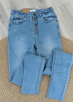 Джинси скінни із високою посадкою kiabi 12 років 146/152 см