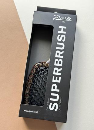 Щітка для волосся janeke superbrush lux леопардова2 фото