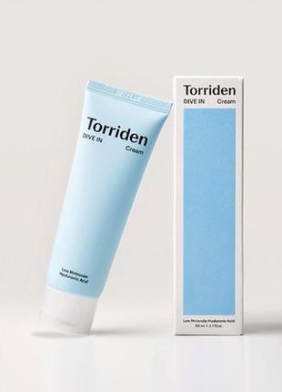 Крем для обличчя torriden dive in low molecular hyaluronic acid cream з гіалуроновою кислотою