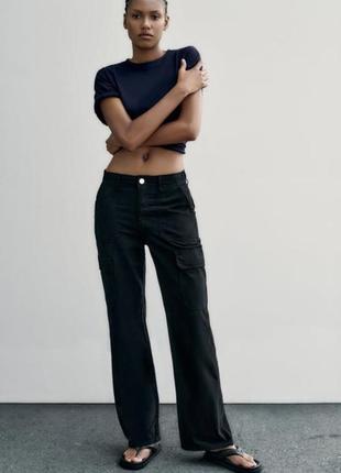 Штани брюки карго zara