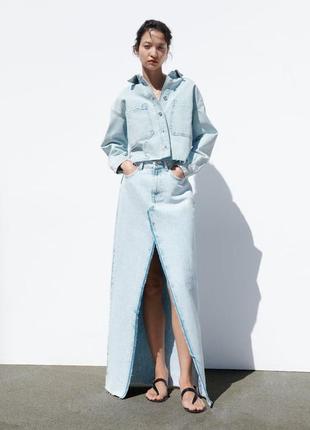 Джинсова куртка zara