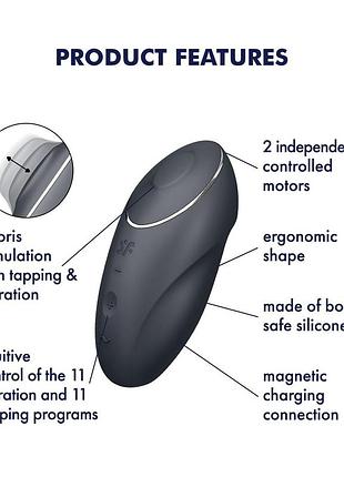 Вибратор satisfyer tap & climax 1 grey 7