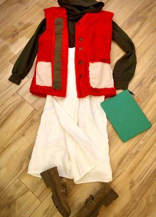 Sacai original, жилет мех teddy, куртка