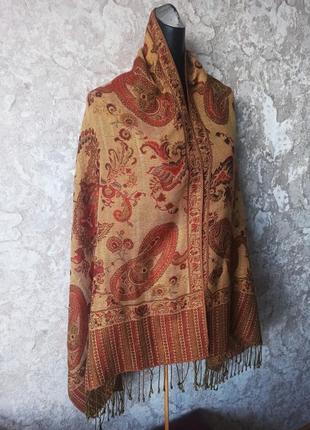 Шикарний жіночий палантин шарф пашміна шовк