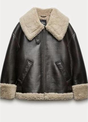 Дубленка zara оригинал