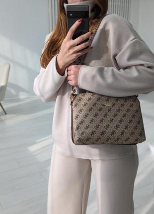 Актуальная повседневная женская сумка guess фирменная женская сумка на плечо сумка через плечо
