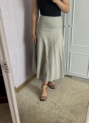 Льняна спідниця
