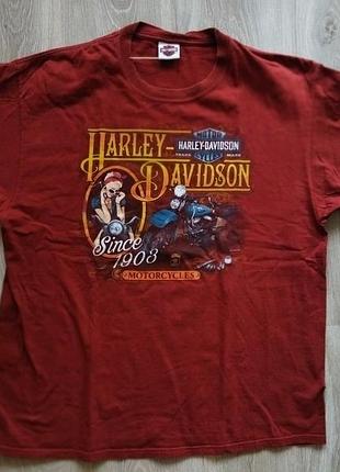 Футболка harley davidson 2011 hanes beefy original размер xl, состояние хорошее
