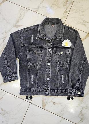 Детская джинсовая куртка на девочку