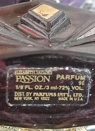 Elizabeth taylor passion. винтажная миниатюра, парфюм