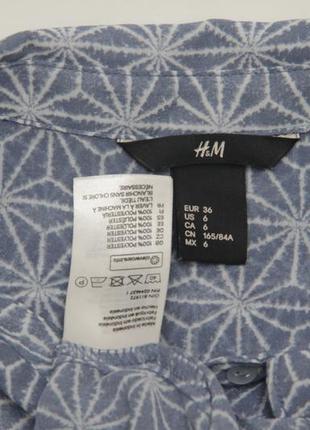 H&m eur 36 l блуза из дышащего полиестераа5 фото