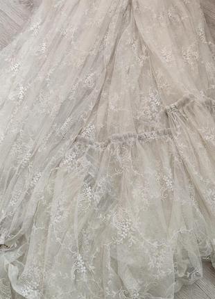 Большая винтажная тюль старинная.