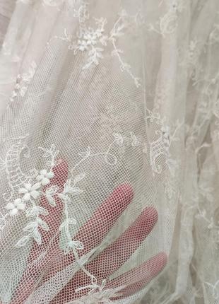 Большая винтажная тюль старинная.