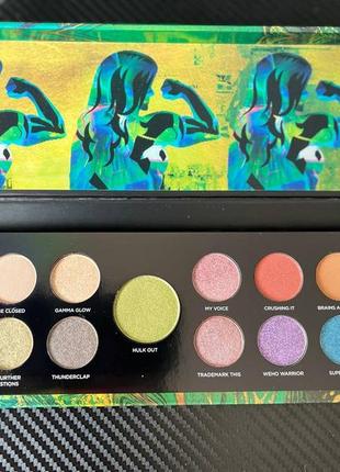Палетка тіней she hulk eyeshadow palette3 фото