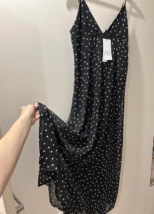 Zara зара сукня сарафан міді максі довга m l