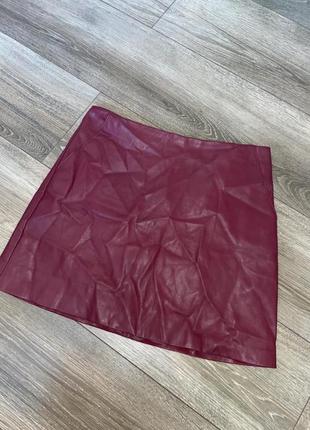 Юбка шкіряна