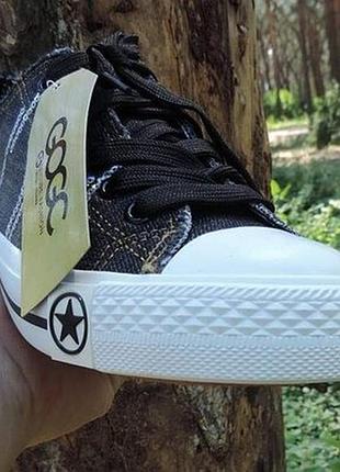 Джинсові в стилі converse жіночі підліткові3 фото