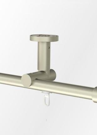 Однорядный потолочный импрессионный карниз аресто сатин комплект заглушка