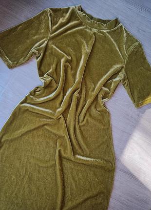 Вечернее платье велюр