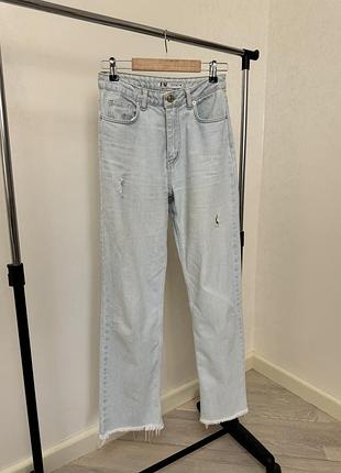 Джинси морського кольору 34(xs)
