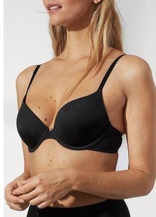 80-a бесшовный  базовый бюст микрофибра h&m нюанс