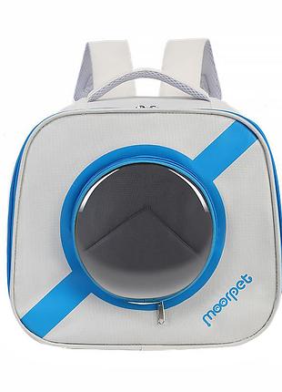 Рюкзак-переноска для кішок taotaopets 241109 window blue знижка!
