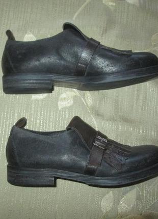 Шкіряні туфлі лофери cavallini італія р. 36-375 фото