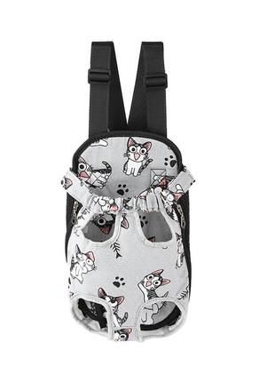 Рюкзак- кенгуру для животных sy210814 cat gray s знижка!