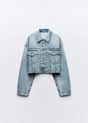 Zara джинсова куртка trf