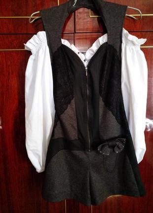Комбинезон шортами, с белыми рукавами, р.36 vokari1 фото