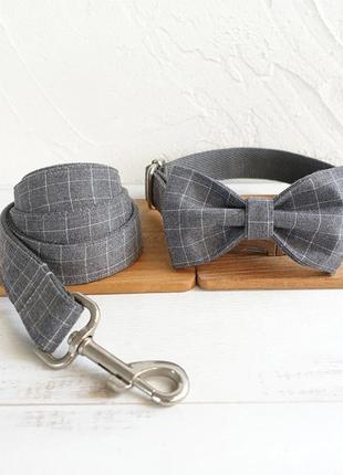 Нашийник метелик shop4all з повідцем для собак дрібних та середніх порід 31-41см. метелик для собак знижка!