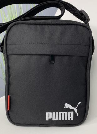 Барстека puma, мужская сумка через плечо текстильная барсетка на три отделения, брендовая сумка
