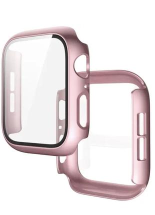 Чохол-накладка dk пластик soft-touch glass full cover для apple watch1 фото