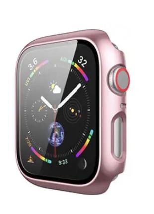 Чохол-накладка dk пластик soft-touch glass full cover для apple watch3 фото