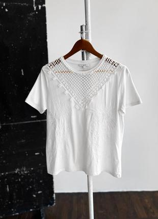 Desigual women’s white short sleeve t-shirt tropic thoughts regular fit жіноча футболка