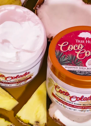 Баттер крем для тіла коко колада coco colada whipped body butter tree hut 240g