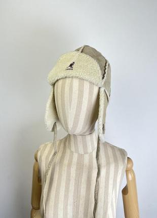 Kangol замшева шапка ушанка розмір s